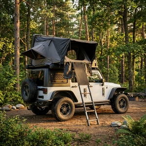 Alüminyum sert kabuk çatı üst çadır açık su geçirmez kamp çatı çadırı 3-4 kişi off-road - Product Image 2