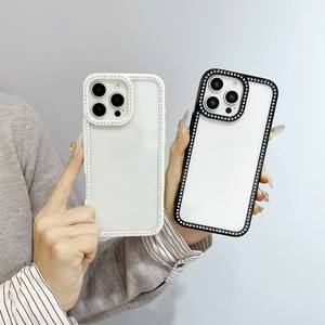 Funda de Teléfono Elegante para Mujer con Borde de Diamantes, Funda Protectora de Lujo para Teléfono Huawei P70 Pro Mate 60 Pro, Resistente a Golpes, Fabricada en PC+TPU - Product Image 5