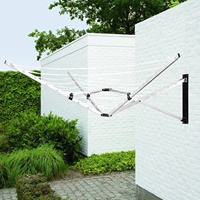 Jardin intérieur extérieur cadre en alliage d'aluminium 26M ligne de lavage murale rétractable sèche-linge