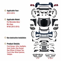Kit de carrosserie avant et arrière style GLE 63 pour Mercedes Benz W166 2012-2014, kit de conversion, vente en gros