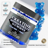ODM/OEM Label Pribadi Vegan Bebas Gula Creatine Monohydrate Alami Rasa Blueberry Permen Jeli untuk Pertumbuhan dan Kekuatan Otot Dewasa