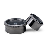 Boîte de rangement élégante en métal rond pour pierres précieuses et diamants, idéale pour la présentation de bijoux de luxe en gros