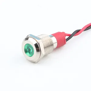 Lámpara de señal de la serie WD12L, luz piloto, indicador de lámpara de metal de 12mm LED de control remoto