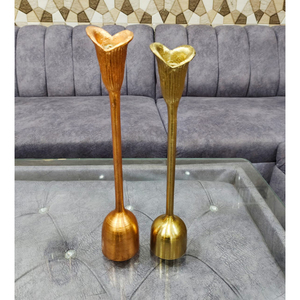 Meilleure Offre 2026 : Bougeoirs en Métal Doré Style Vintage Façonnés à la Main pour le Saké - Product Image 1