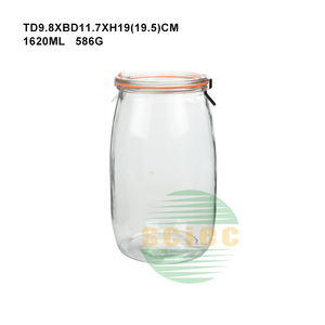 Bocaux en verre avec couvercle et col roulé, pour fraises, pinces <span class=keywords><strong>de</strong></span> cuisine, vente en gros, collection - Product Image 6