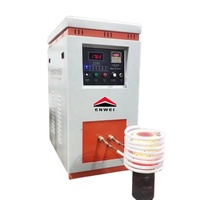 Chauffe-inducteur haute fréquence 15kW 25kW 35kW 45kW, machine de chauffage industrielle pour le brasage de tuyaux en cuivre et de pièces métalliques