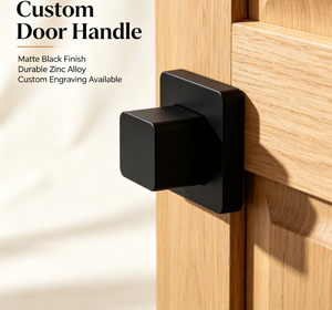 Manija de Puerta de Acero Inoxidable Cepillado Personalizada, Palanca Recta Moderna para Puerta Interior - Product Image 3