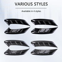 2 autocollants universels pour phares et feux arrière à motif fibre de carbone, accessoires décoratifs modifiés pour l'extérieur de la voiture