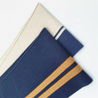 Prix d'usine 92% coton 8% Spandex Manchette en tricot à rayures respectueuse de la peau et fond en tissu côtelé 1x1