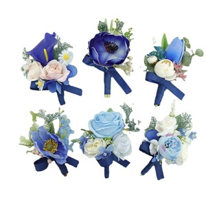 Boutonnière de poignet fleurs Corsage broche boutonnière hommes Bracelet de mariage demoiselle d'honneur bouton de mariage témoin Corsage - Product Image 6