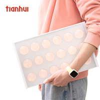 Boîte en papier à tiroir coulissant de qualité alimentaire, avec petite boîte ronde de stockage de thé pour poudre à épices de maths, 4 pièces