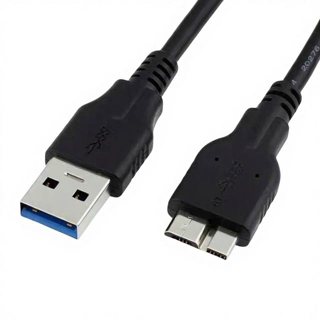 USB 3.0 a Male to Micro-B Cable for External Hard Drive Data Transfer with Oxygen-Free Copper