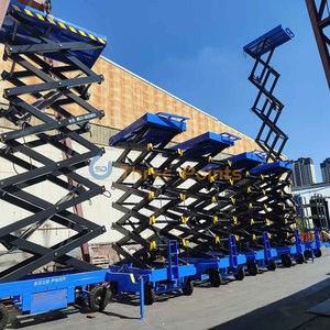 Plateforme <span class=keywords><strong>de</strong></span> travail aérienne mobile hydraulique tout-terrain <span class=keywords><strong>de</strong></span> petite taille 4m 6m 8m 10m 12m, élévateur à ciseaux électrique sur roues - Product Image 6