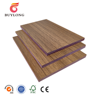 MDF Resistente al Fuego con Revestimiento de Melamina de Nogal, Clase P2 ASTM E84 CARB, Ecológico, para Dormitorio y Cocina