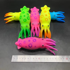ของเล่นปลาหมึกยืดหยุ่น TPR นุ่มรุ่นใหม่สำหรับเด็ก ของเล่นบีบคลายเครียด - Product Image 3