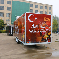 Remorque alimentaire mobile standard américaine pour le secteur alimentaire, équipement de cuisine pour food truck, remorque de concession BBQ, avec fenêtre de service commerciale