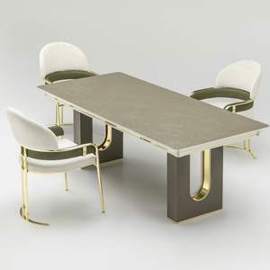 Juego de Comedor Rectangular Moderno y Duradero Safir con 4 Sillas de Madera MDF con Respaldo Sólido - Product Image 5