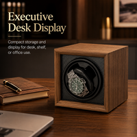 Boîte à remontoir automatique pour montre, rotateur de montre en bois avec moteur silencieux, pour montres pour hommes