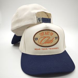 Casquette de baseball unisexe de haute qualité avec logo brodé personnalisé, tissu Oxford, motif à pois, style Dobby, réglable, vente en gros - Product Image 1