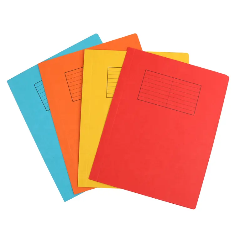 A4 kağıt klasörü paket başına 20 adet renkli kağıt klasörü ciltleme belgeleri ofis bağlama kullanımı sunum klasörü