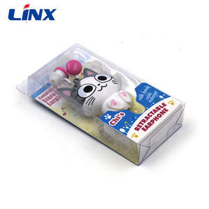 3.5mm çocuk kız karikatür güzel karikatür kedi desen kablolu mikrofonlu kulaklık - Product Image 5