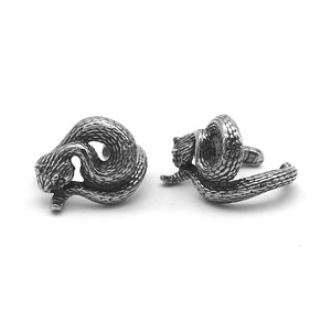 yunnique Snake <b>Cuff</b> <b>Earrings</b> Titanium Steel Animal Shape Fashion Jewelry <b>Ear</b> Clips For Men And Women - Product Image 3