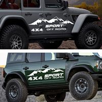 1 Paire d'autocollants de voiture tout-terrain 4x4 pour Ranger HILUX F150, autocollant graphique en vinyle pour pick-up, montagne, sport