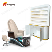 Chaise de pédicure de style luxe pour salon de beauté et manucure Chaise de massage pour spa des pieds Chaise de pédicure avec table de manucure à vendre