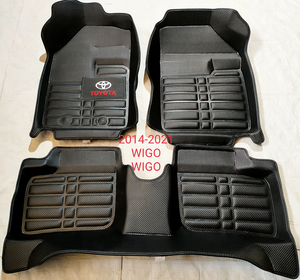 الماس الساخن ضغط جديد تصميم Pvc جلدية صفين سيارة الحصير جودة عالية دواسات خاصة للسيارات لسوزوكي سويفت Drire 2020 - Product Image 4