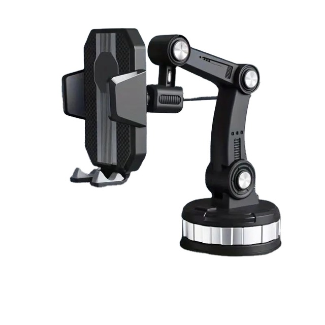 Universal Car GPS Navigation Mobile Phone Holder 360 Degree Rotation Flexible Suction Cup Mount Titanium Alloy ABS Material Desk