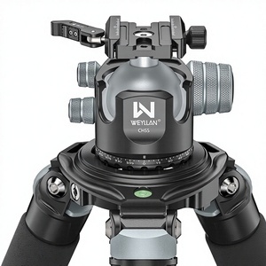 WEYLLAN CH55L Cabezal de Bola Arca con Liberación por Palanca, 55mm, Perfil Bajo, Resistente, para Trípode, Cabezal de Cámara, Carga 88lbs/40kg L91 - Product Image 1