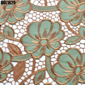 Supoo 2023 top-end tessuto da ricamo solubile in acqua cavo africano <span class=keywords><strong>pizzo</strong></span> Chiffon tessuto di <span class=keywords><strong>pizzo</strong></span> Guipure Top modelli di abiti da sposa - Product Image 5