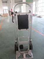 Chariot à bagages pliable électrique en aluminium, chariot à main pliable, chariot de transport pliable pour l'extérieur
