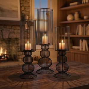 ที่วางเทียนเหล็กทำมือ Sonnet Decor สำหรับตกแต่งบ้าน ใช้ในวันคริสต์มาส - Product Image 4
