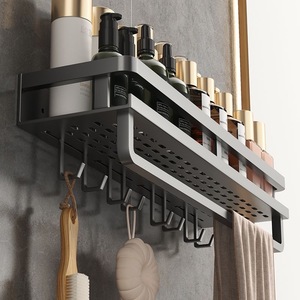 Bathroom Storage Rack 60X70cm Wall Mounted Corner Shelf Durable Rectangular Design - Product Image 3