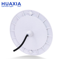 Lampe LED plate submersible HUAXIA brevetée 18W, IP68, 12V, avec couvercle givré en ABS, pour piscine, spa et bassin