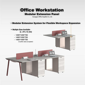 Module de poste de travail double avec configurations multi-utilisateurs extensibles, accès électrique intégré et solutions de stockage configurables - Product Image 6