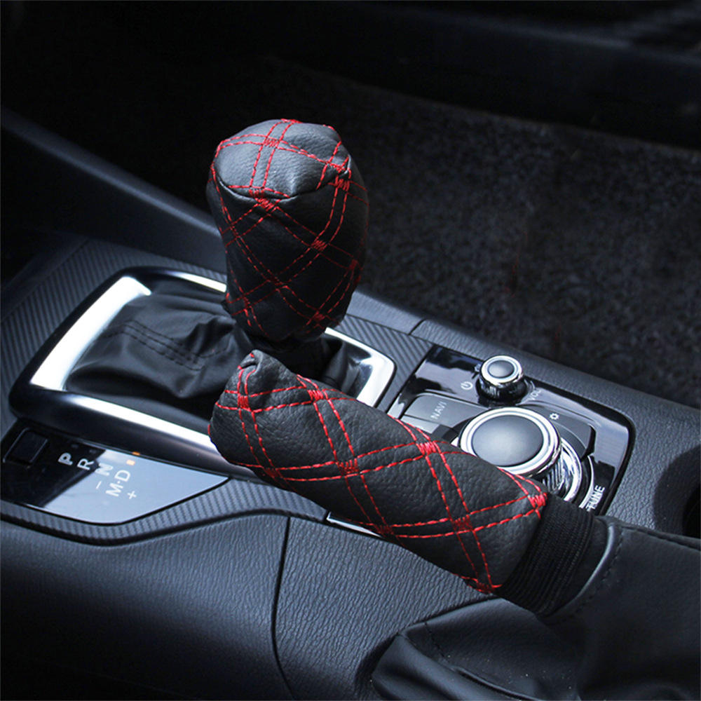 Black red line (Handbrake cover + gear cover)