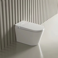 Nouvelles toilettes intelligentes à chasse automatique avec buse de nettoyage, télécommande sans fil, équipement sanitaire moderne pour salle de bain