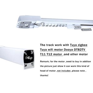 Rail <span class=keywords><strong>de</strong></span> <span class=keywords><strong>rideau</strong></span> électrique intelligent personnalisable Super Silence Rod pour moteur <span class=keywords><strong>de</strong></span> <span class=keywords><strong>rideau</strong></span> Tuya Wfi Zigbee Motor Curtain Cornice - Product Image 2