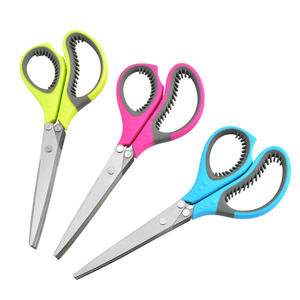 Ciseaux à Ciboulette en Acier Inoxydable à Cinq Lames, Coupe-Herbes de Cuisine Robuste Vert Bleu Rose 2CR13PPTPR Fabriqué à Yangjiang - Product Image 1