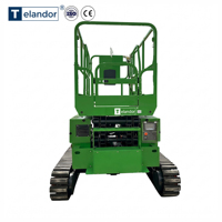 Plateforme élévatrice mobile semi-électrique à ciseaux de 12 m 500 kg avec plateforme extensible