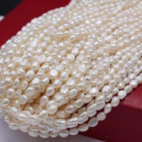 Collier de perles d'eau douce baroques de grande taille, 4-10mm, de haute qualité