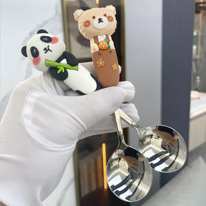 Nuovo <span class=keywords><strong>Set</strong></span> di stoviglie 304 in acciaio inossidabile per bambini, bacchette e cucchiaio portatili per studenti della scuola primaria per feste - Product Image 3