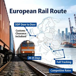 Servizio Ferroviario Cina-Danimarca DDP Linea Speciale FCL LCL Porta a Porta con Dazi Pagati per l'Europa del Nord, Servizio Intermodale Stabile ANGTUO - Product Image 1