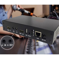 Mini codificador de transmisión IP portátil H265 H264 para transmisión de Hotel para codificación de IPTV y TV