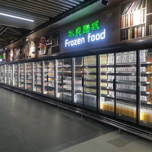 <span class=keywords><strong>Réfrigérateur</strong></span> commercial pour supermarché, vitrine à boissons avec portes vitrées, refroidisseur d'air, 4 portes, contrôle numérique de la température, <span class=keywords><strong>réfrigérateur</strong></span> vertical à affichage numérique - Product Image 3