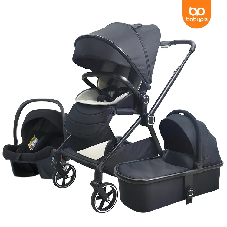 Hot Selling Gold New Born Baby Stroller Second Hand Travel System Child Luxury 3 In 1 Baby Strollers For Big Kids And Toddler