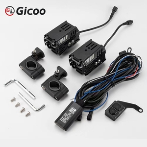 Mini Faro Auxiliar de 80w para Motocicleta, Proyector LED Amarillo y Blanco, Luces Antiniebla LED para Auto - Product Image 2