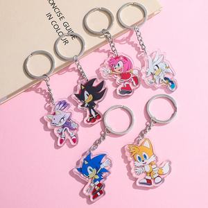 Sevimli Kirpi <span class=keywords><strong>Sonic</strong></span> Anime Anahtarlık Çanta Okul Çantası Süsü Plastik ve Paslanmaz Çelik Akrilik Dijital Fotoğraf Anahtarlık CN;ZHE - Product Image 2